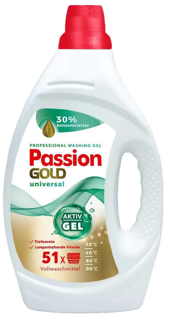 Гель для прання Passion Gold Universal 51 прання, 2.004л