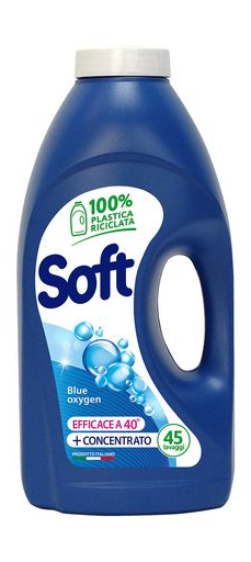 Гель для прання Soft Blue Oxygen з активним киснем, 45 прань, 2.25 л