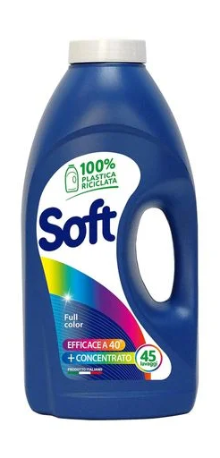 Гель для прання Soft Full Color на основі натурального мила, 45 прань, 2.25 л