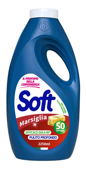 Гель для прання Soft Marsiglia з марсельським милом, 45 прань, 2.25 л