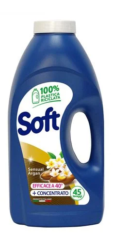 Гель для делікатного прання Soft Sensual Argan, 45 прань, 2.25 л