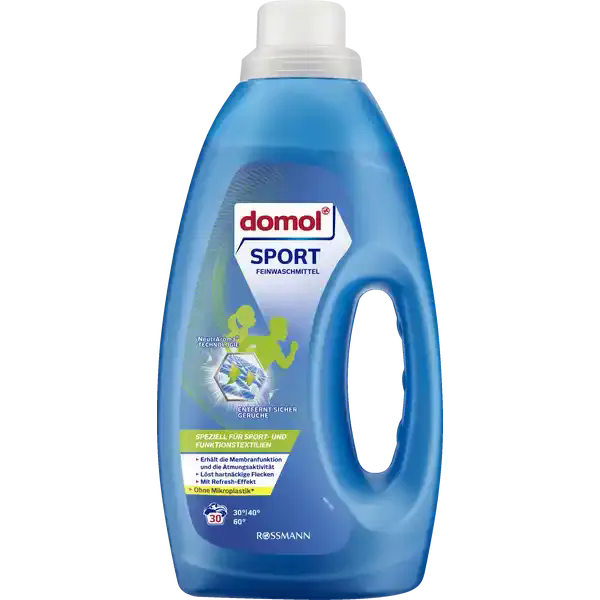 Гель для стирки спортивных и мембранных тканей Domol Sport, 30 стирок, 1.5 л