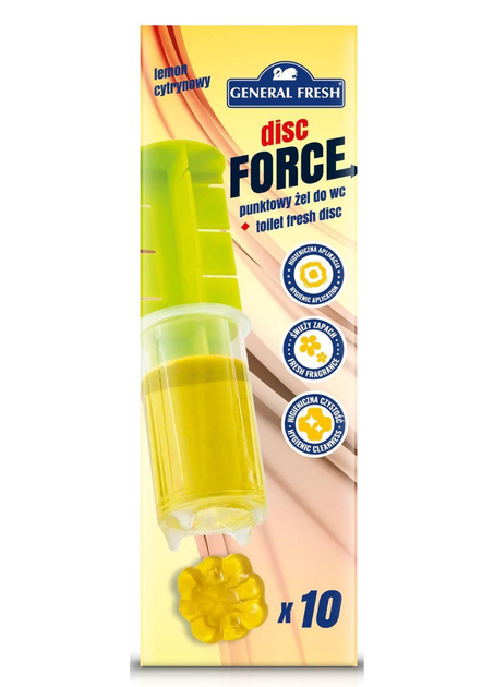 Гелеві диски General Fresh для туалету Цитрус 10 шт.