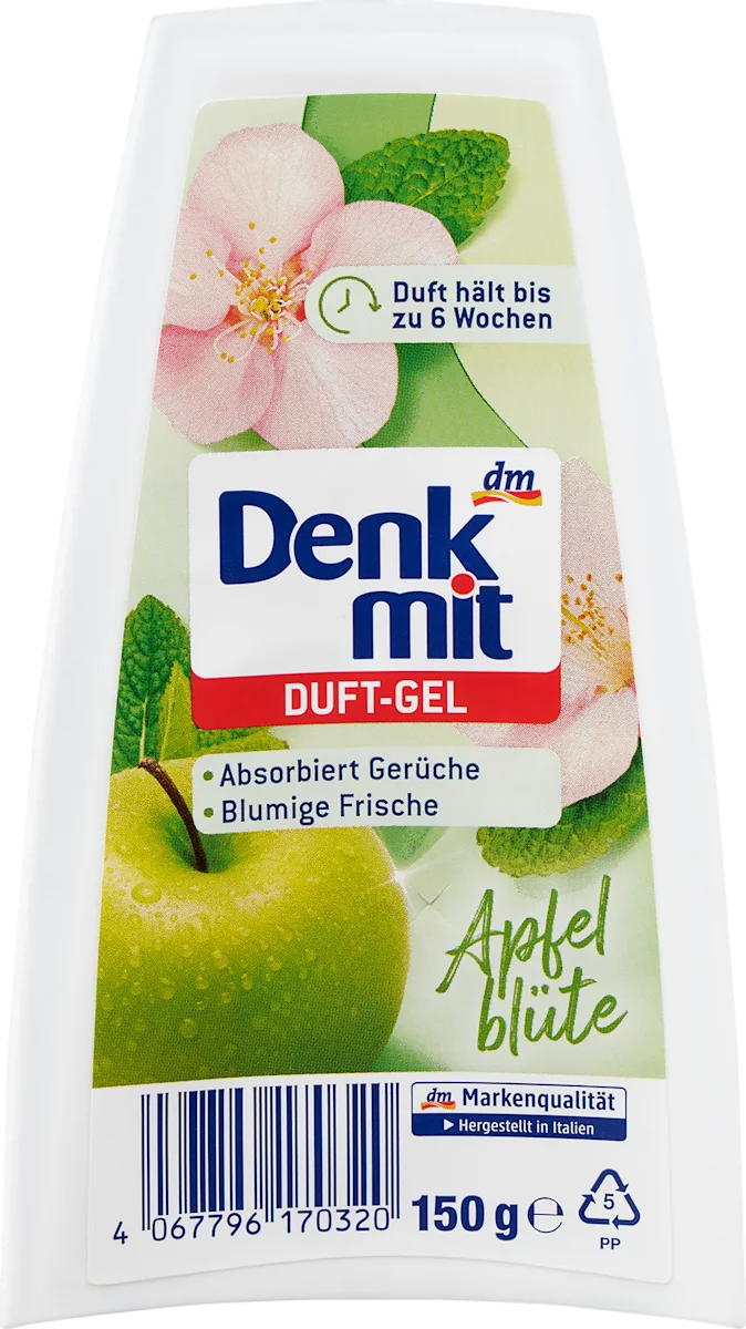 Гелевий освіжувач повітря Denkmit Duft-Gel Apfelblüte, 150 г.