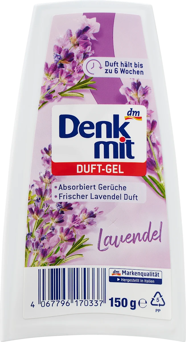 Гелевий освіжувач повітря Denkmit Duft-Gel Lavendel, 150 г.