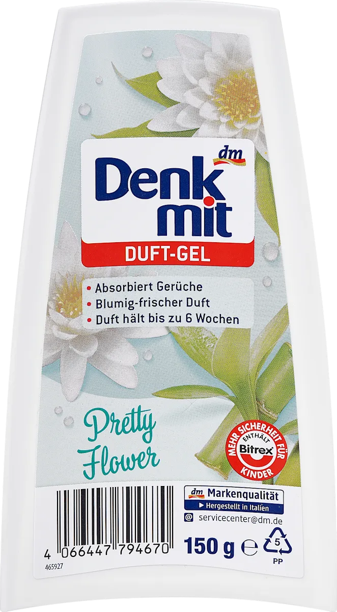 Гелевий освіжувач повітря Denkmit Duft-Gel Pretty Flower, 150 г.