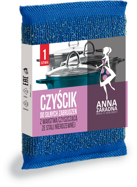 Губка для очищения сильных загрязнений Anna Zaradna, 1 шт