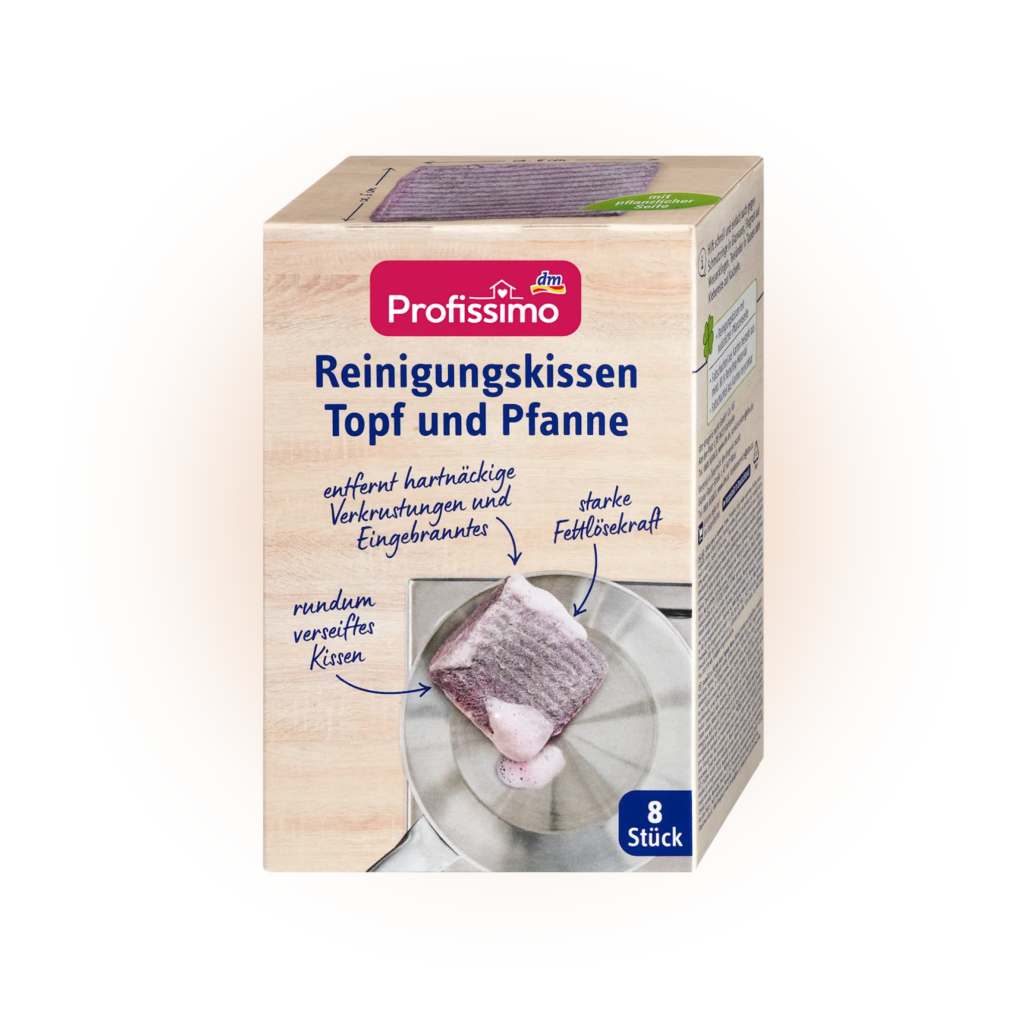 Губки для чищення каструль та сковорідок Profissimo Reinigungskissen Topf and Planne, 8 шт