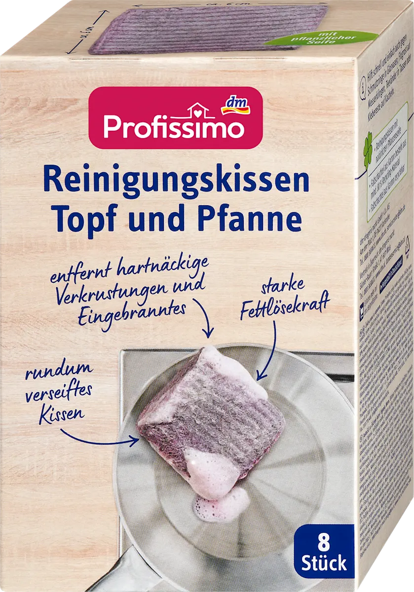 Губки для чищення каструль та сковорідок Profissimo Reinigungskissen Topf and Planne, 8 шт