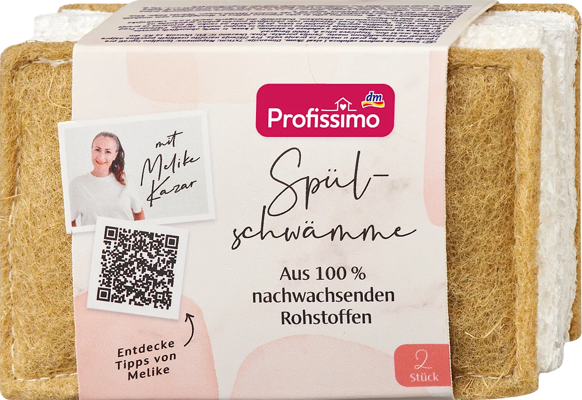 Губки для миття посуду екологічні Profissimo Spülschwämme, 2 шт