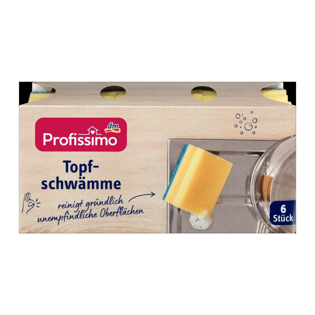Губки кухонні Denkmit Profissimo Topf-schwamme, 6 шт