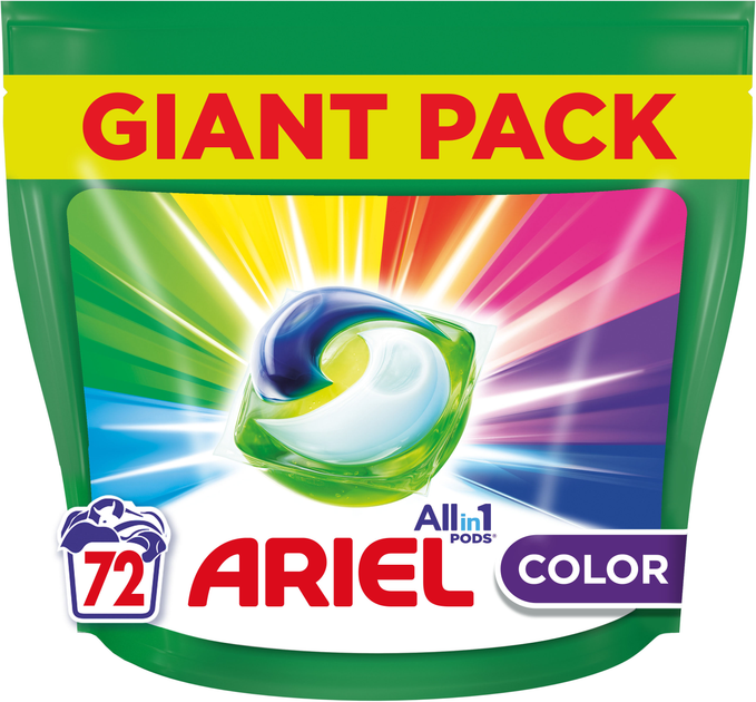Капсулы для стирки цветного белья Ariel Color All in 1, 72 шт.