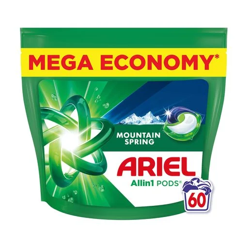 Капсулы для стирки Ariel Mountain Spring, 60 шт