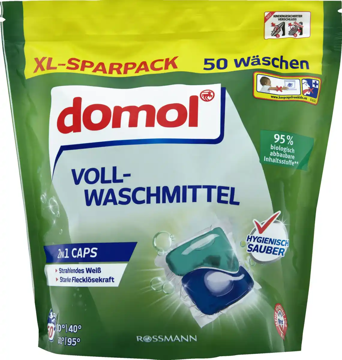 Капсули для прання Domol 2в1, 50 шт.