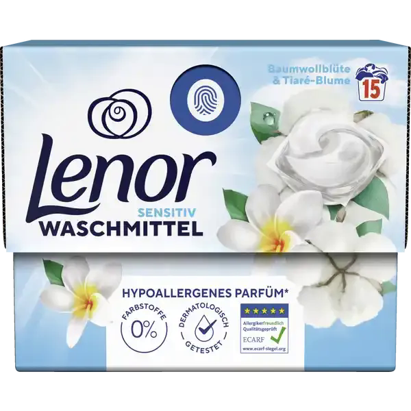 Капсули для прання, Lenor Pods Cotton Blossom & Tiare Flower 15 шт.