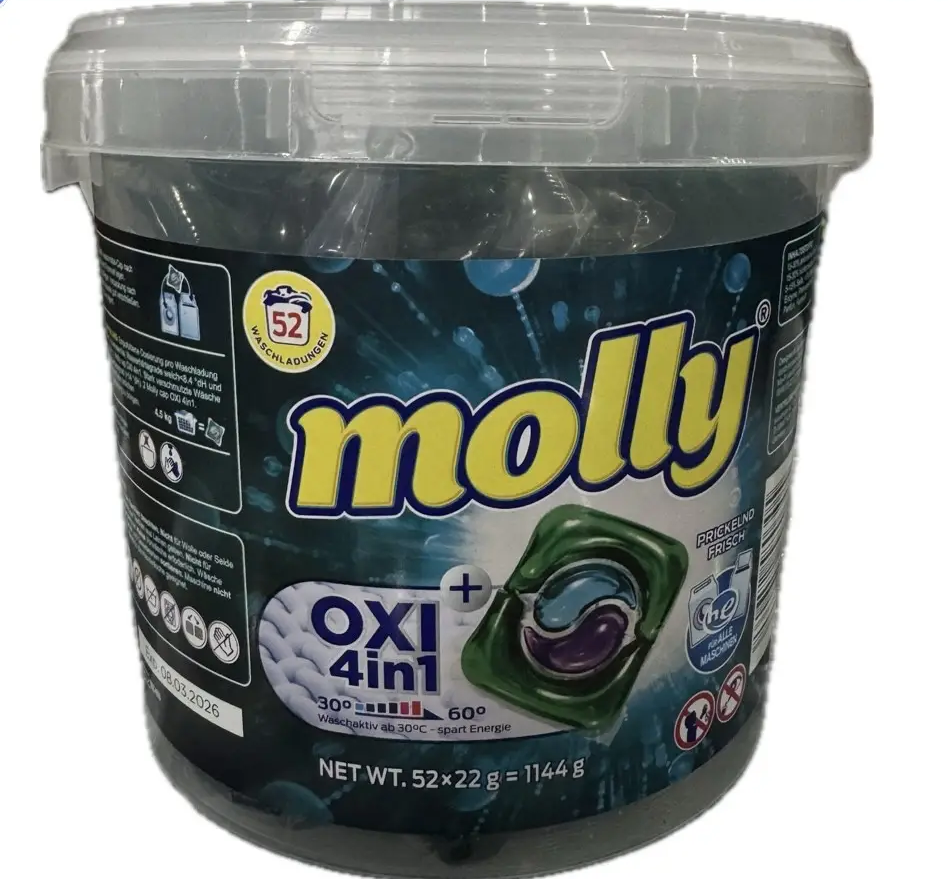 Капсулы для стирки Molly Oxi+, 52шт.
