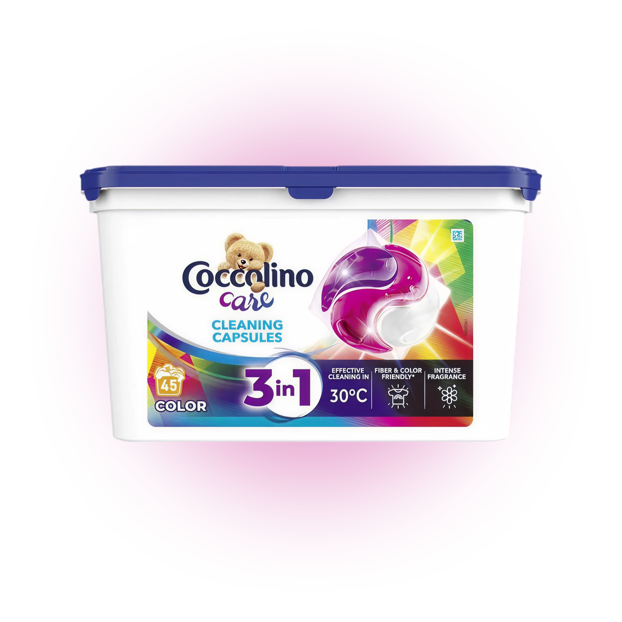 Капсулы для стирки цветных вещей Coccolino Care, 45шт.