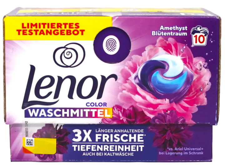 Капсулы для стирки цветных вещей Lenor Amethyst Blossom Dream Pods, 10 шт.
