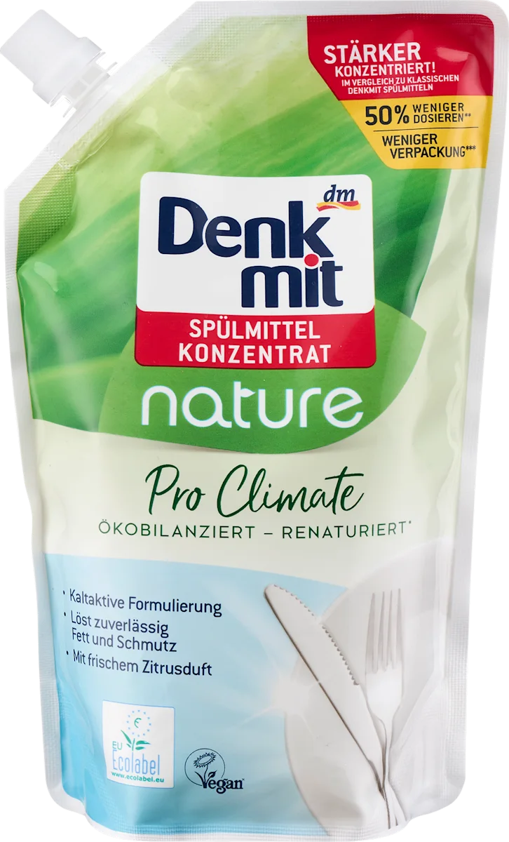 Концентрат для миття посуду Denkmit Pro Climate Ultra nature, 500 мл (Німеччина)