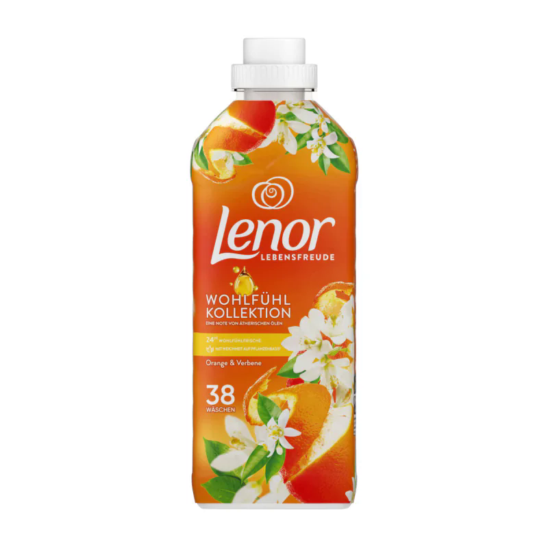 Кондиціонер для білизни, Lenor Апельсин і вербена, 38 прань, 950 мл