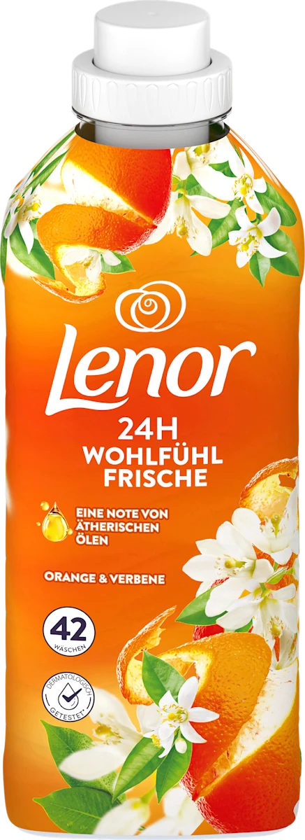 Кондиціонер для білизни, Lenor Апельсин і вербена, 42 прання, 882 мл