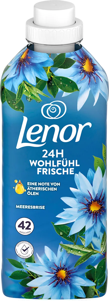 Кондиціонер для білизни, Lenor Морський бриз 42 прання, 882 мл