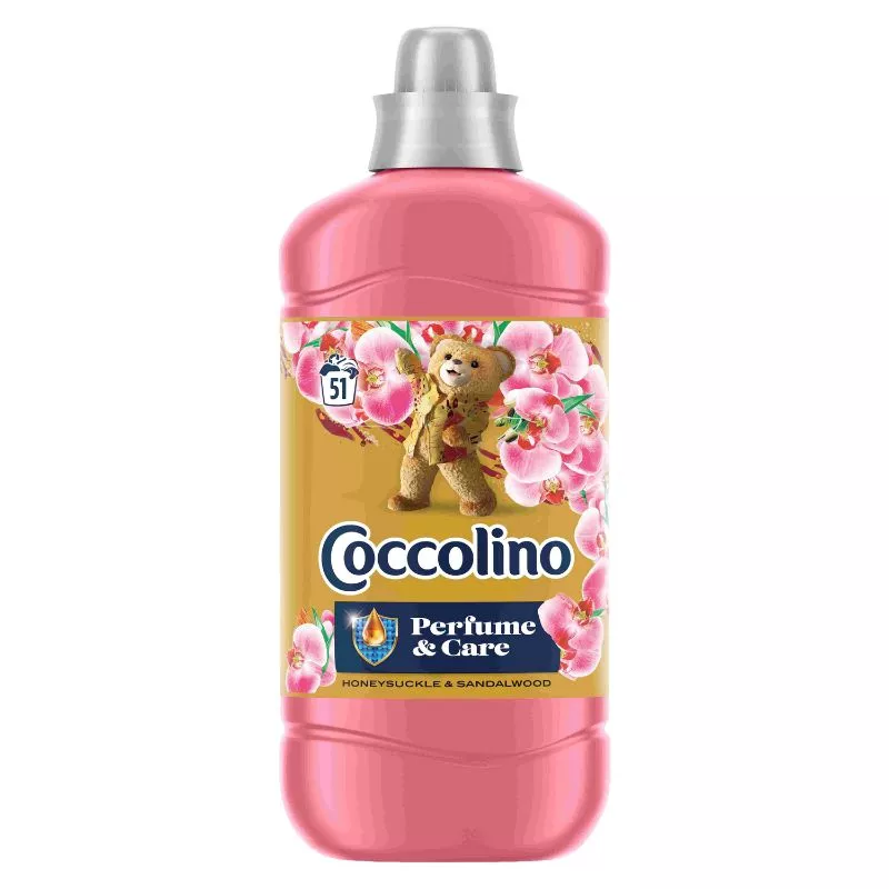 Кондиционер для белья Coccolino Honeysuckle & Sandalwood, 1.275 л (51 стирка)