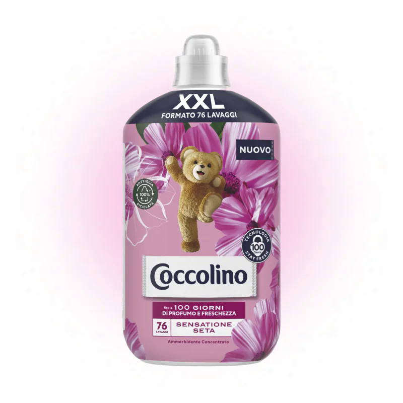 Кондиционер для белья Coccolino Intense Care концентрированный кондиционер для стирки Sensatione Seta 1,75 мл (76 стирок)