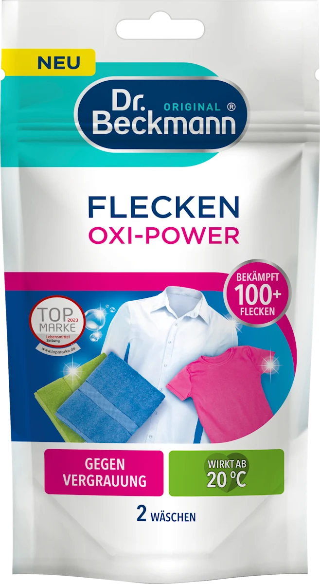 Кисневий плямовивідник Dr. Beckmann Flecken Oxi- Power для кольорових речей, 80 г