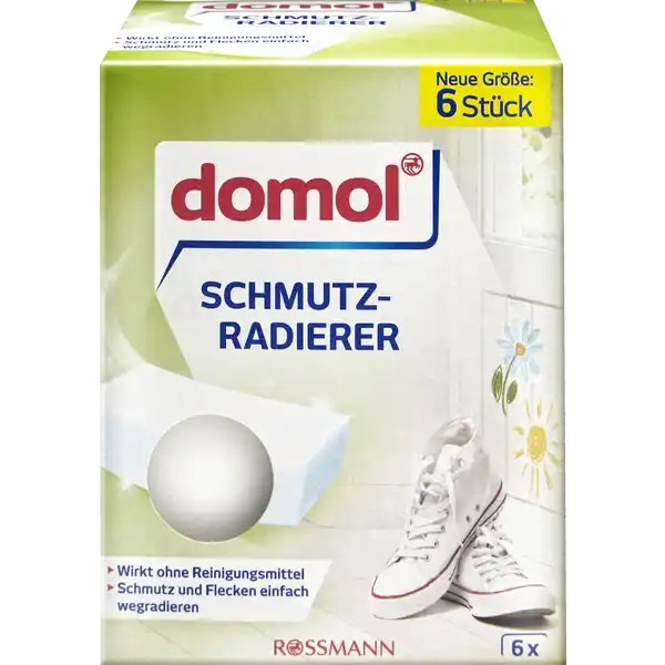 Меламінові губки Domol Schmutz-Radierer, 6 шт