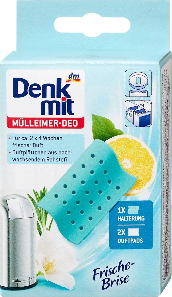 Освіжувач для сміттєвого відра Denkmit Fresh Breeze, 2 шт