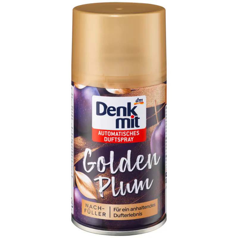 Освежитель воздуха спрей Denkmit Golden Plum, сменная упаковка, 250 мл