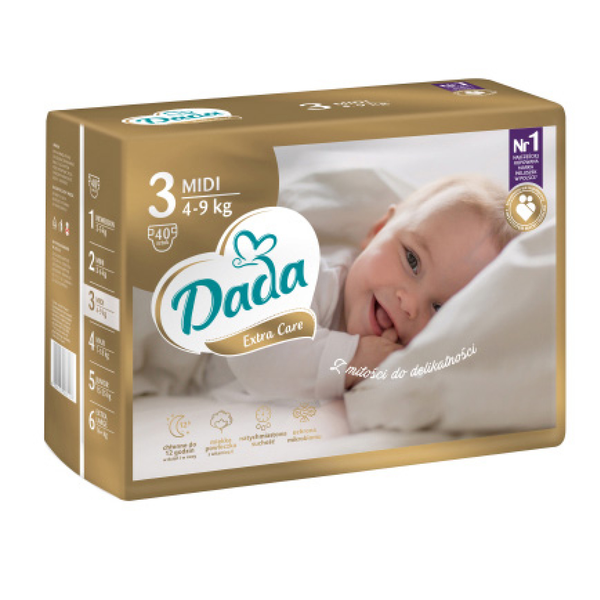Підгузки Dada Extra Care розмір 3 (4-9 кг), 40 шт