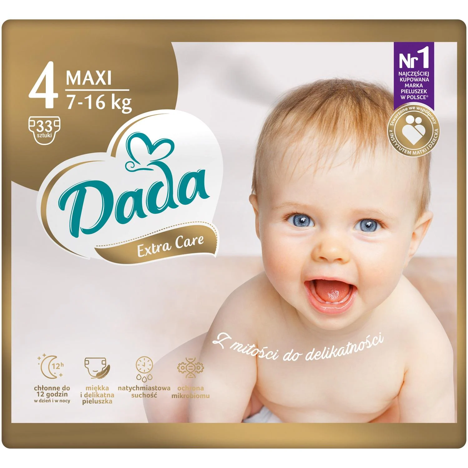 Підгузки Dada Extra Care розмір 4 (7-16 кг), 33 шт