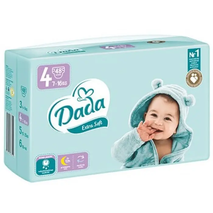 Підгузки Dada Extra Soft розмір 4 (7-16 кг), 48 шт