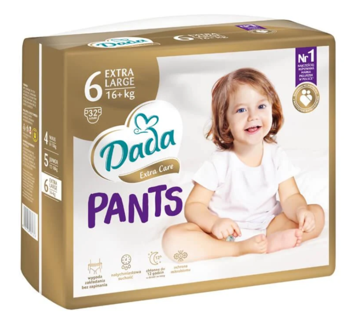 Підгузки-трусики Dada Extra Care розмір 6 (16+ кг), 32 шт