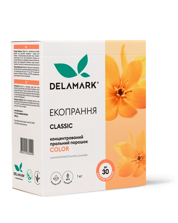 Порошок бесфосфатный концентрат Color 1кг DeLaMark