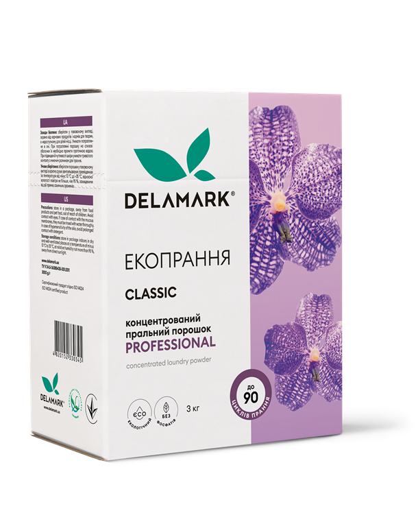 Порошок бесфосфатный концентрат Professional 3кг DeLaMark