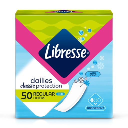 Прокладки Libresse Classic Protection Deo, 50 шт.