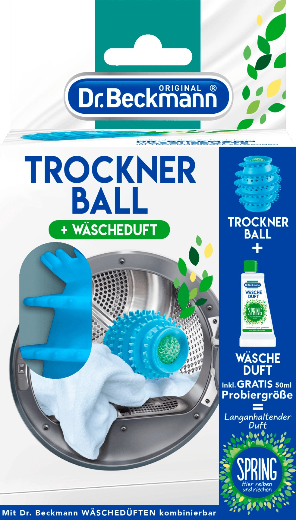 Кулька для сушильної машини зі свіжим ароматом Dr. Beckmann Trockner Ball, 1 шт