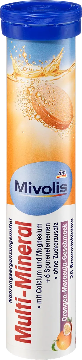 Шипучі таблетки-вітаміни Mivolis Multi-Mineral, 20 шт.