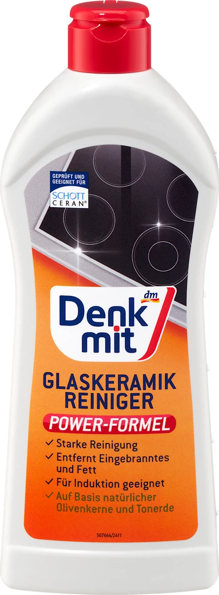 Засіб для чищення склокераміки 3 в 1 Denkmit Glass-ceramic cleaner, 300 мл.