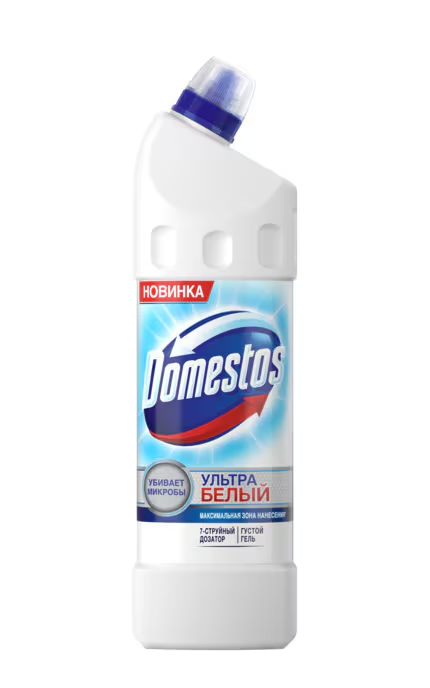 Засіб для чищення для унітазу Domestos White and Shine, 750 мл