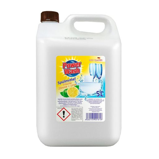 Засіб для миття посуду Power Wash Spulmittel Лимон та лайм, 5 л