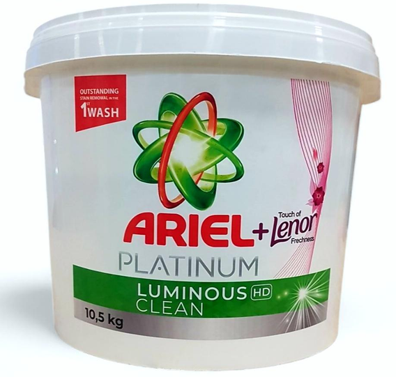 Пральний порошок Ariel Platinum, відро, 10.5кг