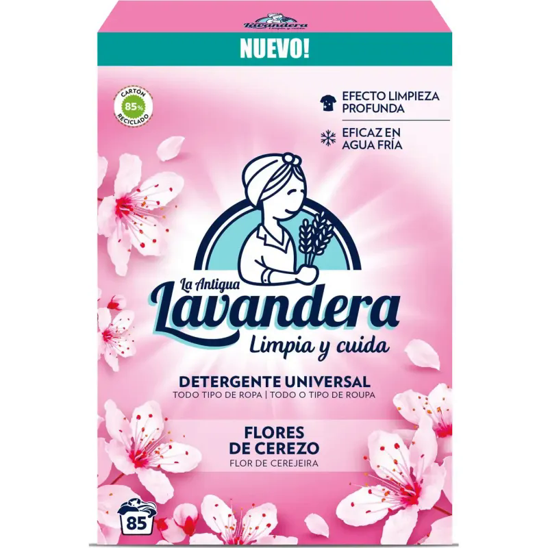 Стиральный порошок Lavandera Universal с ароматом цветущей вишни, 4.675 кг (85 стирок)