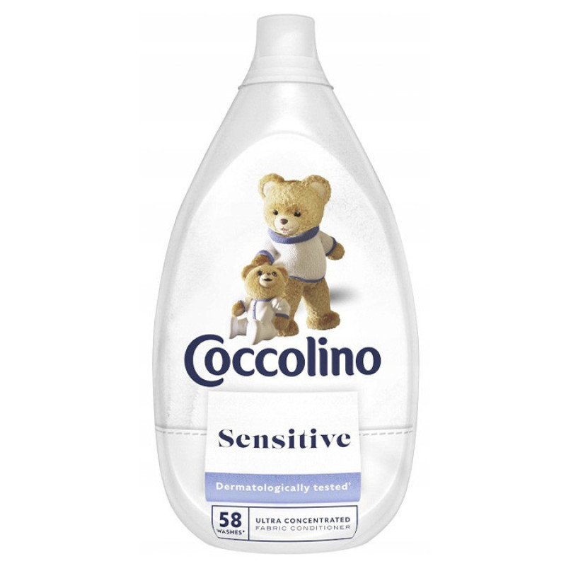 Суперконцентрированный ополаскиватель для белья Coccolino Ultimate Care Sensitive, 870 мл (58 стирок)