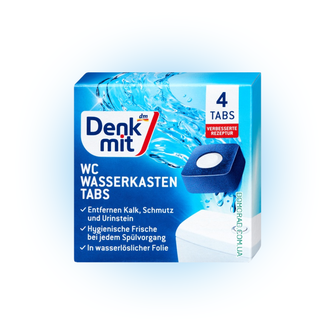 Таблетки для бачка унітазу Denkmit WC Wasserkasten Tabletten 2 в 1, 4 шт.