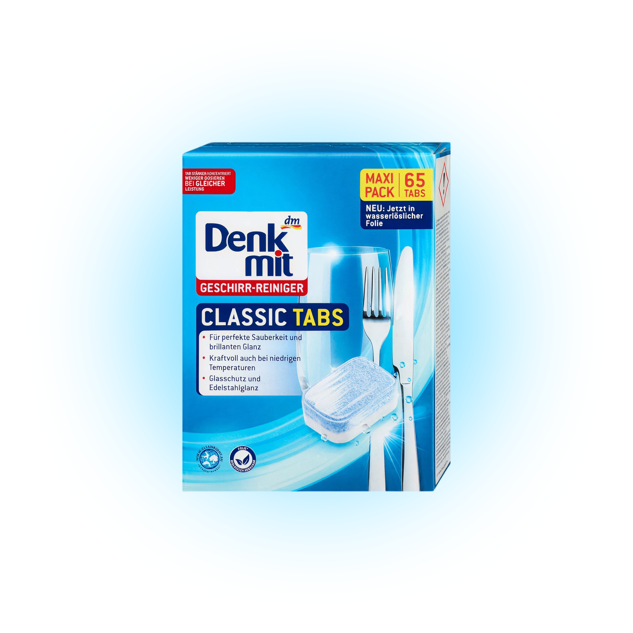 Таблетки для посудомийної машини Denkmit Spülmaschinen-Tabs Classic, 65 шт