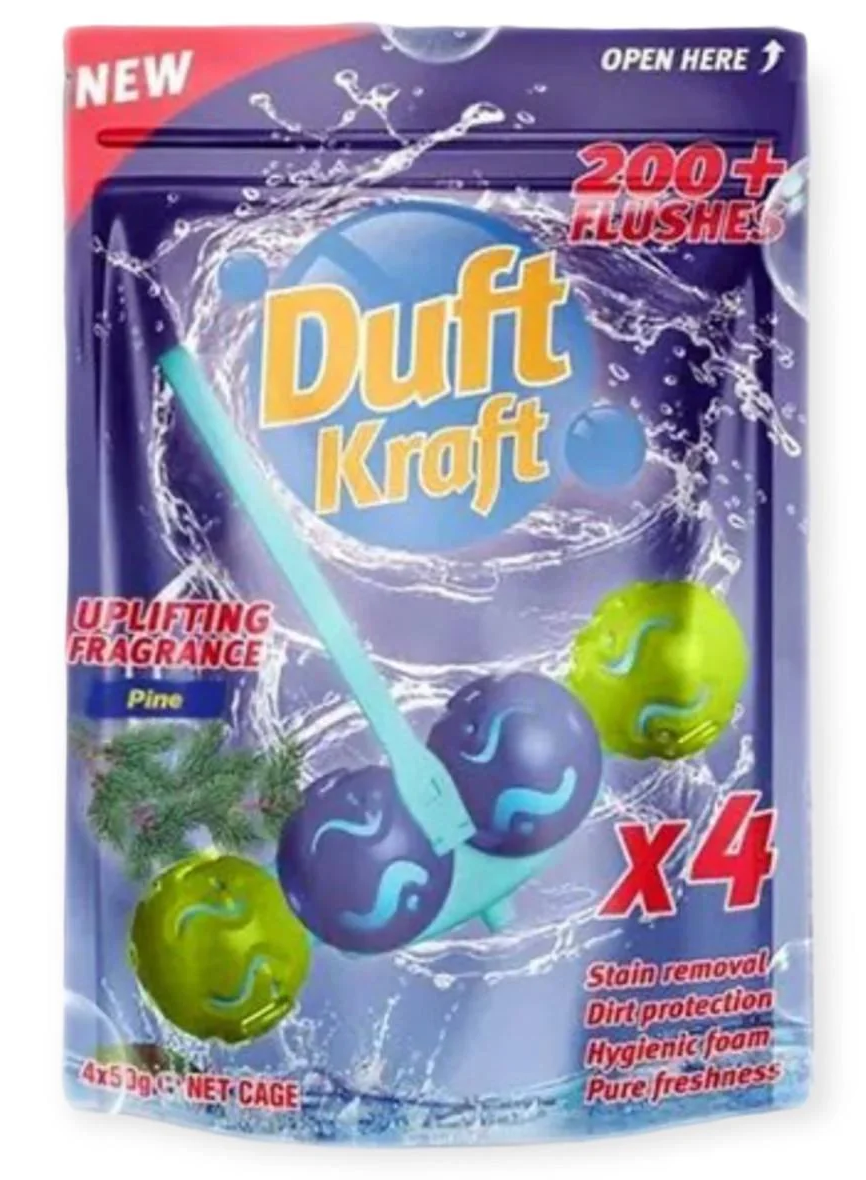 Туалетный блок для унитаза Duft kraft Хвоя, 50 г х 4 шт